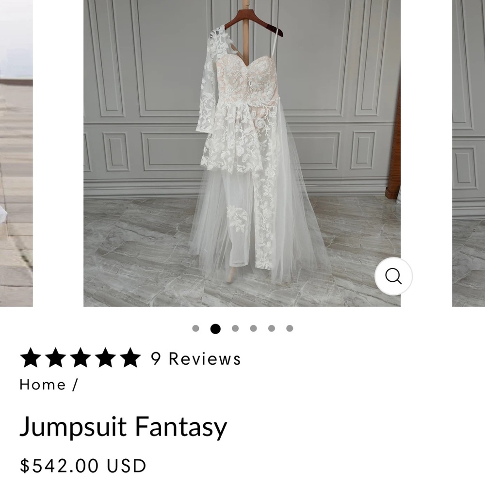 Amazingly beautiful Bridal jumpsuit - Picture 4 of 5